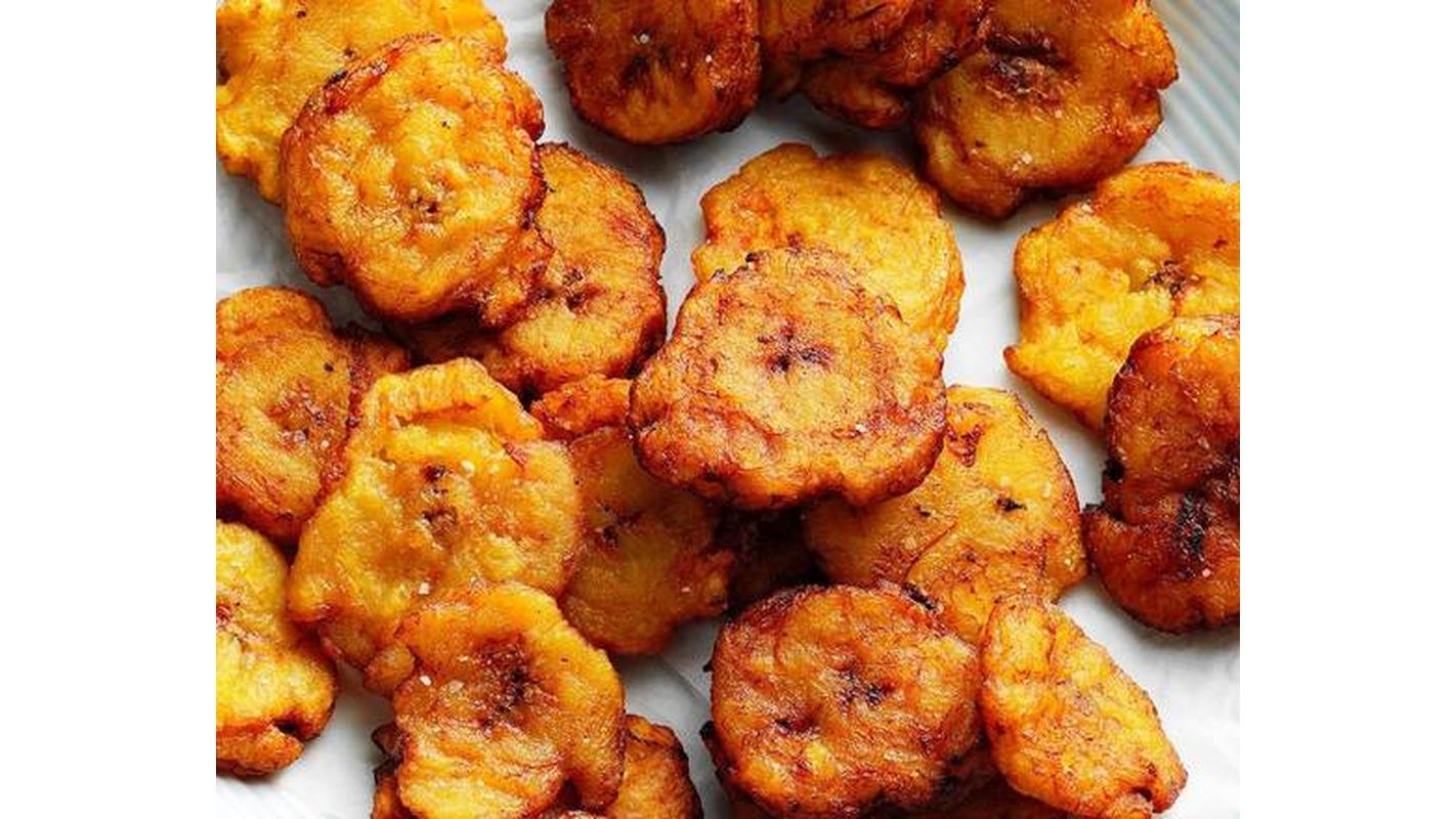 Fried Green Plantains ( Tostones Verdes )